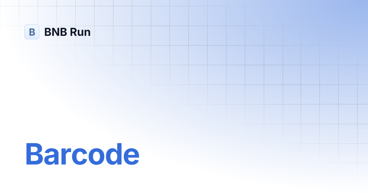 Barcode | BNB Run